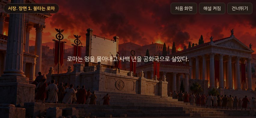 Story scene: Rome in flames